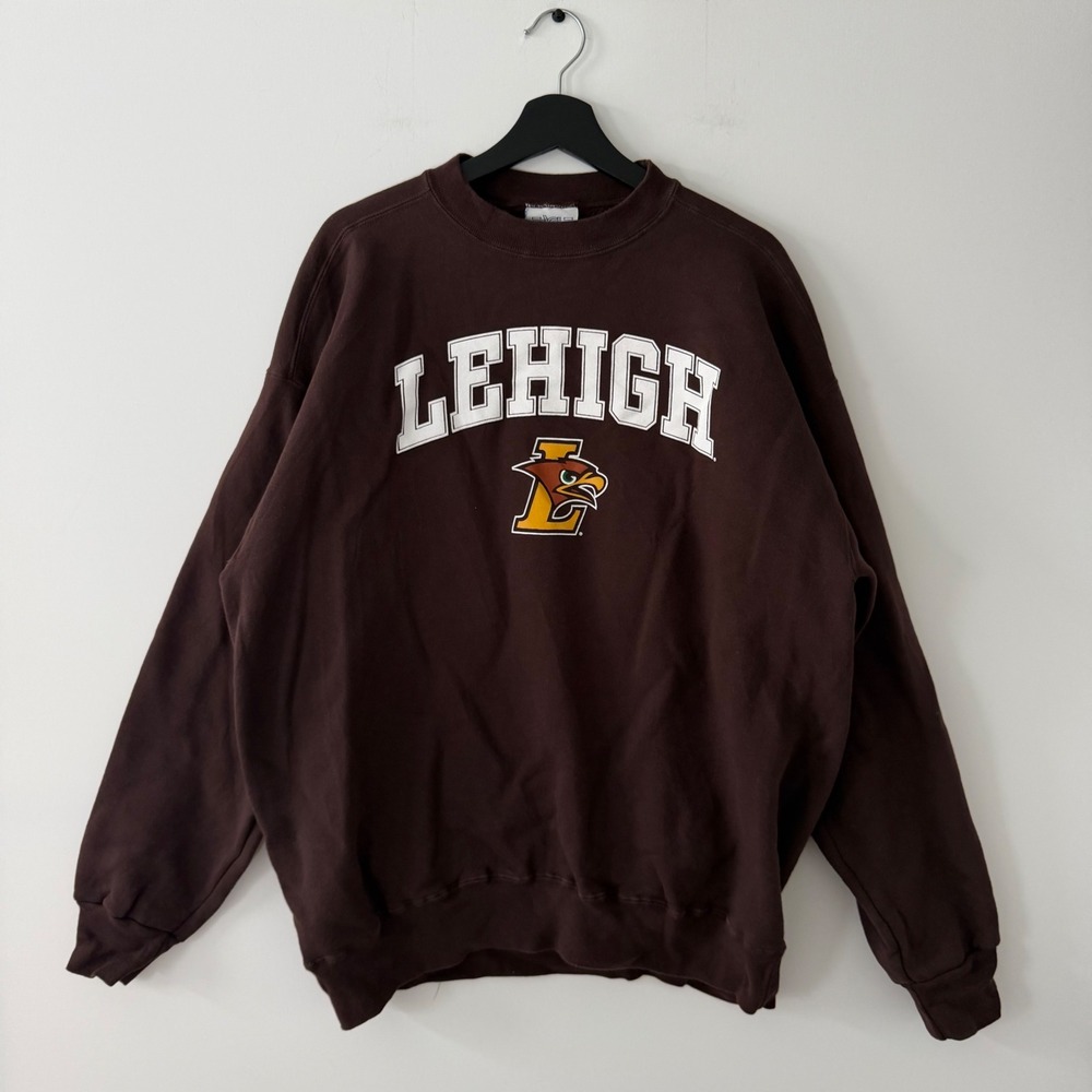 Eagle USA Lehigh University Heavyweight Brown Graphic Sweatshirt Mens XL USA 90/